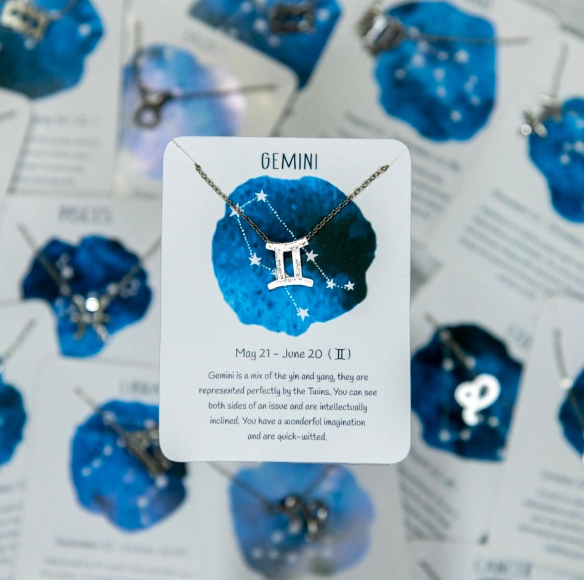 Silver Zodiac Sign Women Necklace - Nimé By Shop Trendys