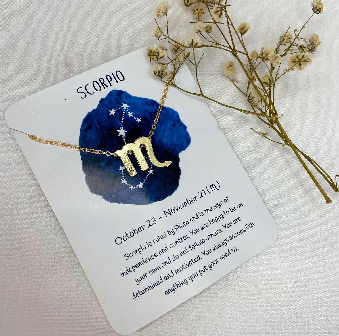 Golden Zodiac Sign Women Necklace - Nimé By Shop Trendys