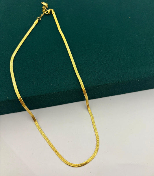 Snake Thick Men Chain Necklace (Stainless Steel) (Unisex)