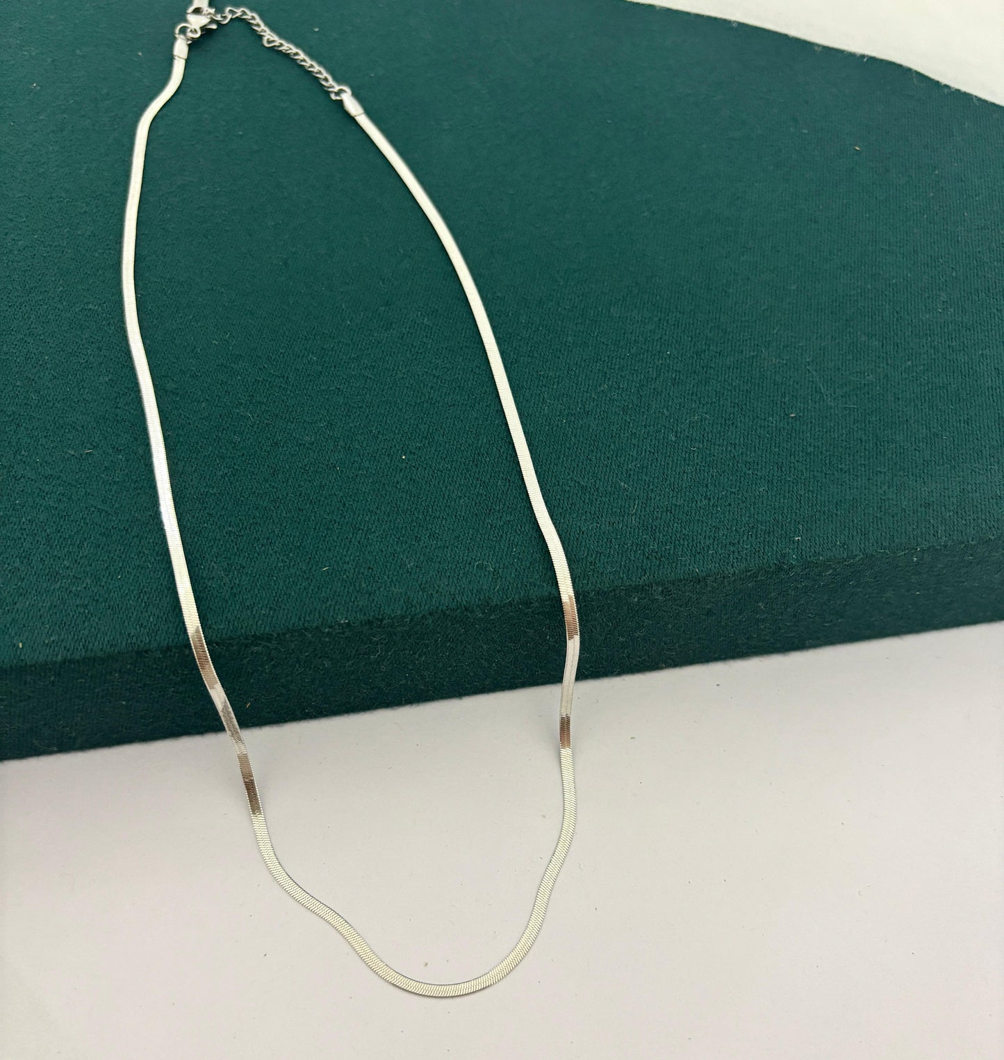 Sleek Snake Men Chain Necklace (Stainless Steel) (Unisex)