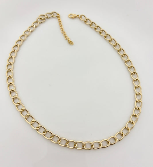 C-104 Luxe Golden Chain Women Necklace - Nimé By Shop Trendys