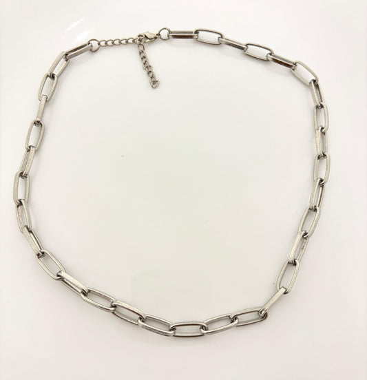 C-106 Small Cuban Silver Chain Women Necklace - Nimé By Shop Trendys