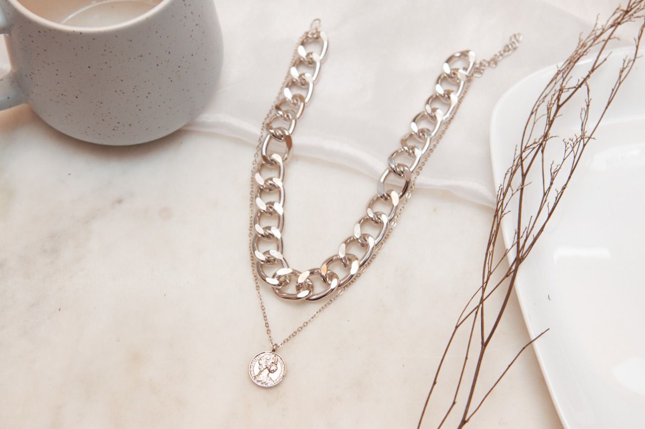 Chain Coin Layered Women Necklace - Nimé By Shop Trendys