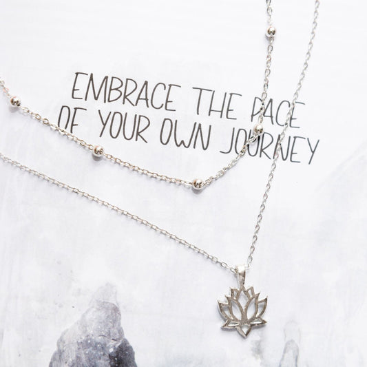 Lotus Two Layered Women Necklace - Nimé By Shop Trendys