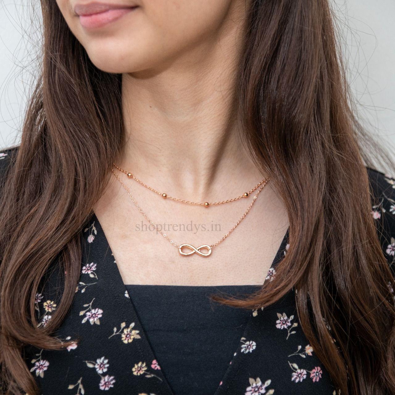 Infinity Two Layered Women Necklace - Nimé By Shop Trendys