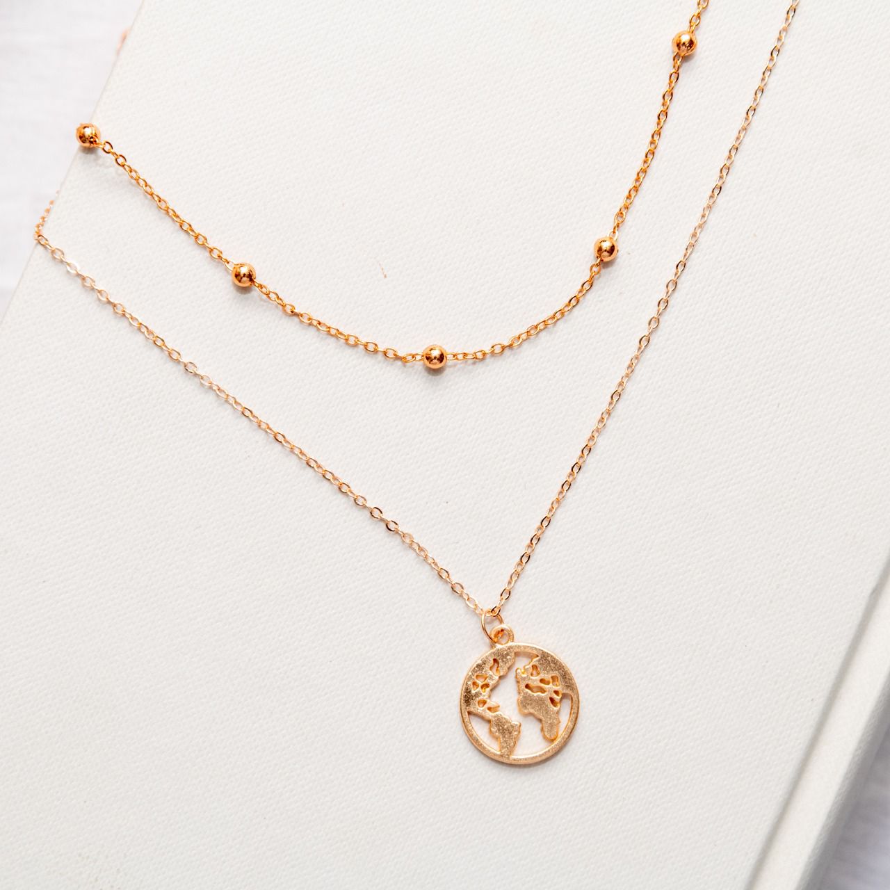 Earth Two Layered Women Necklace - Nimé By Shop Trendys