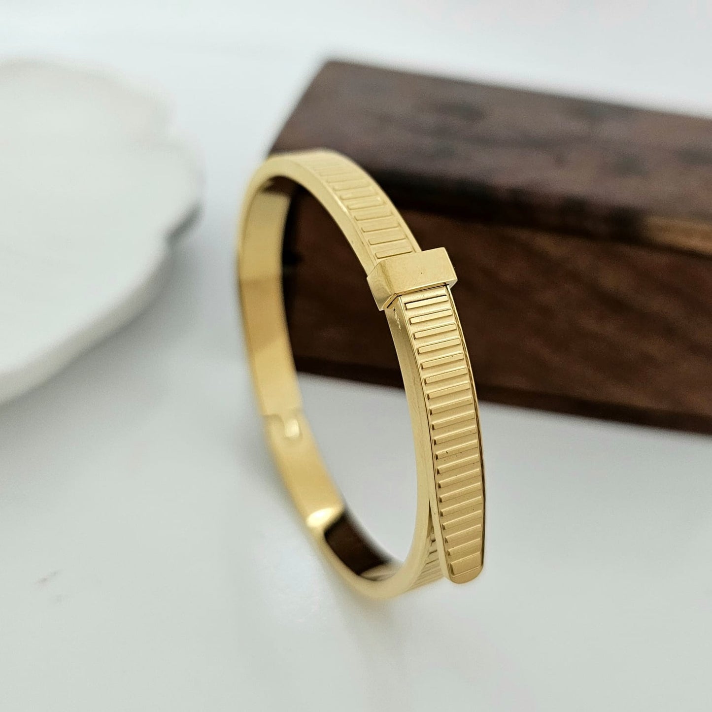 Golden Belt Women Kada Bracelet (Anti Tarnish) (Small Size)