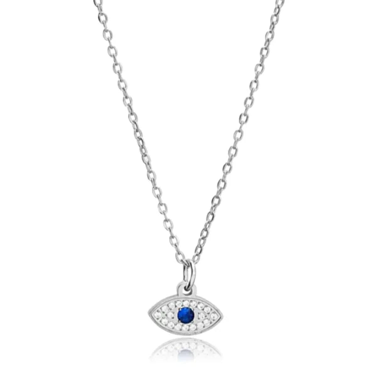 Silver Guardian Evil Eye Women Necklace (Anti Tarnish) - Nimé By Shop Trendys