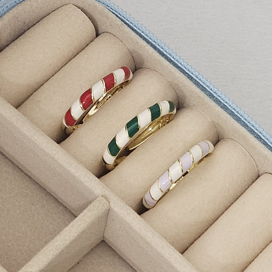 Spiral Enamel Ring - Adjustable - Nimé By Shop Trendys