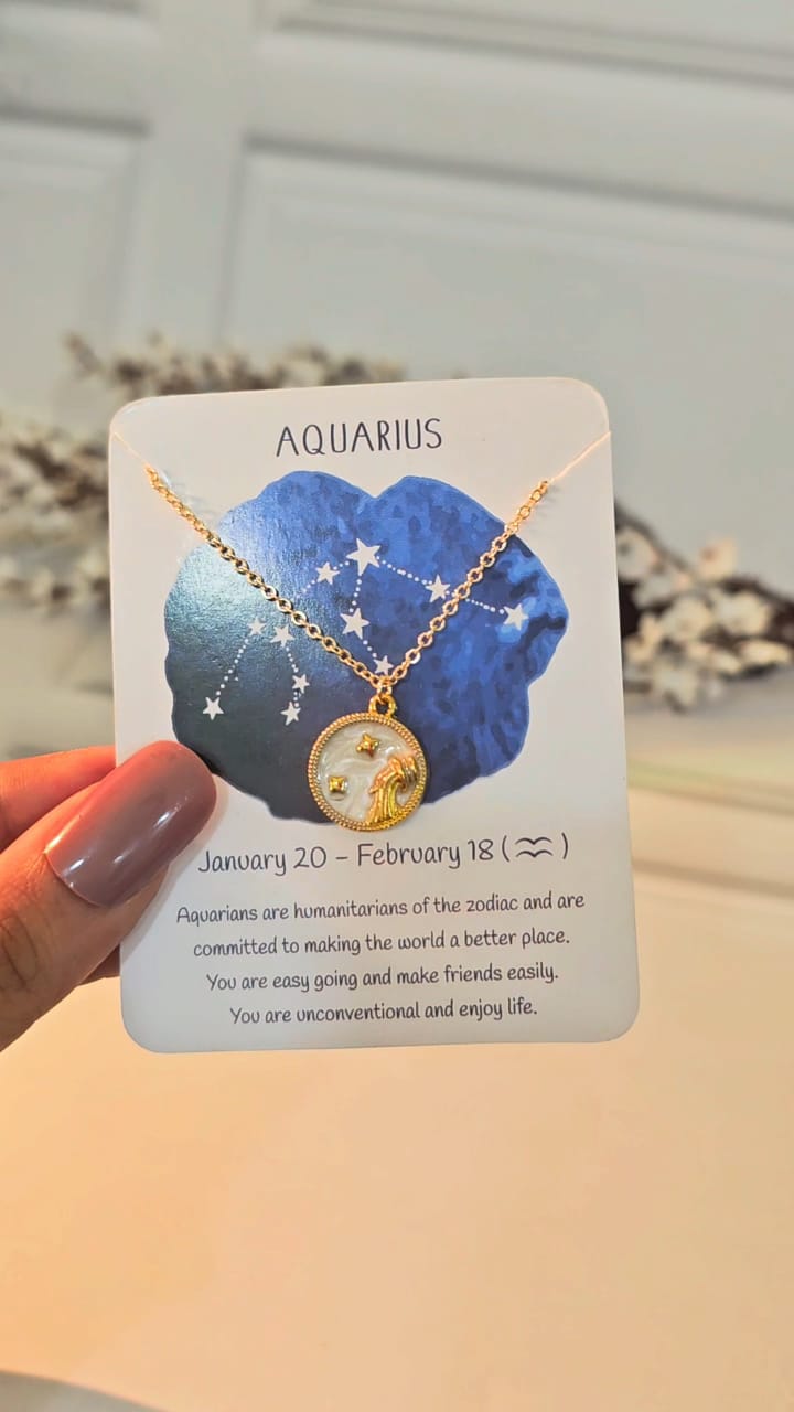 Zodiac Sign Dainty Woman Necklace - Nimé By Shop Trendys