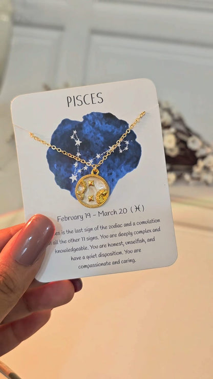 Zodiac Sign Dainty Woman Necklace - Nimé By Shop Trendys