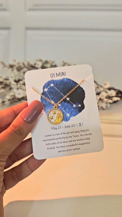 Zodiac Sign Dainty Woman Necklace - Nimé By Shop Trendys