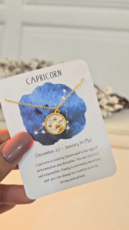 Zodiac Sign Dainty Woman Necklace - Nimé By Shop Trendys
