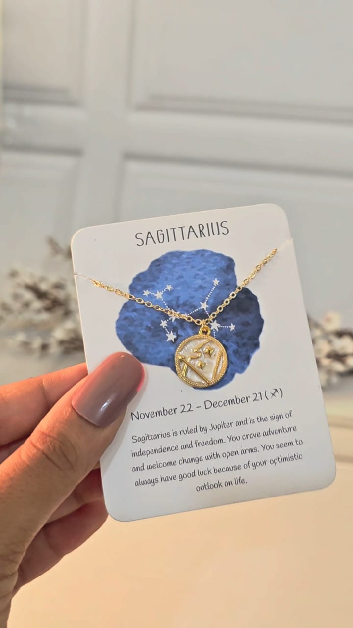 Zodiac Sign Dainty Woman Necklace - Nimé By Shop Trendys