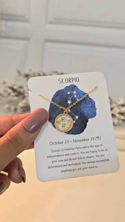 Zodiac Sign Dainty Woman Necklace - Nimé By Shop Trendys