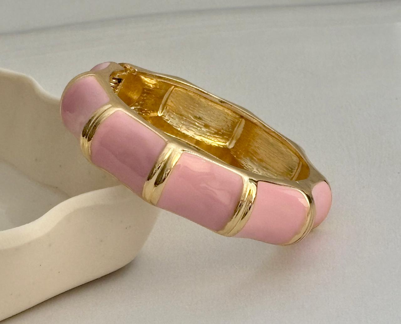 Women Big Color Block Enamel Kada Bracelet - Nimé By Shop Trendys