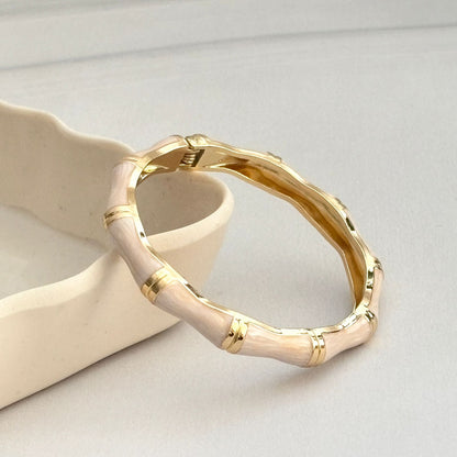 Women Bamboo Style Enamel Kada Bracelet - Nimé By Shop Trendys