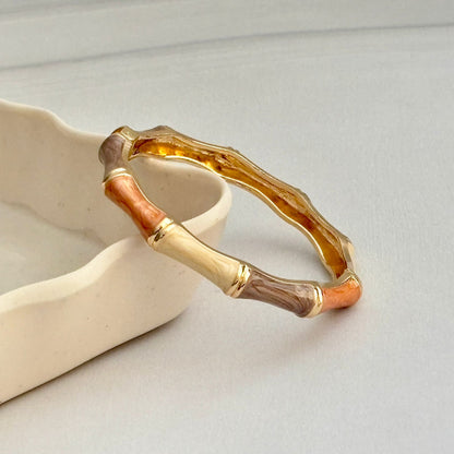 Women Bamboo Style Enamel Kada Bracelet - Nimé By Shop Trendys