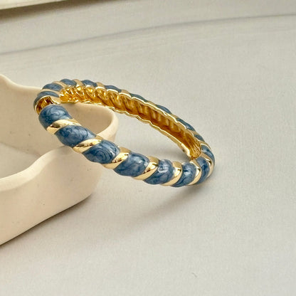 Women Striped Enamel Kada Bracelet - Nimé By Shop Trendys