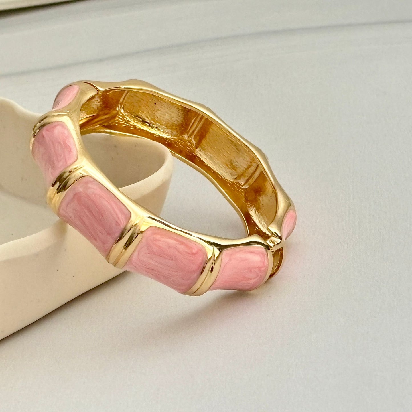 Women Big Color Block Enamel Kada Bracelet - Nimé By Shop Trendys