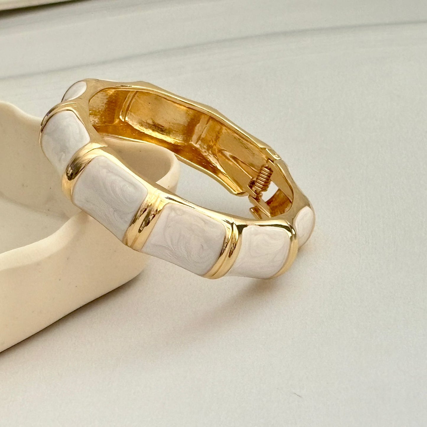 Women Big Color Block Enamel Kada Bracelet - Nimé By Shop Trendys
