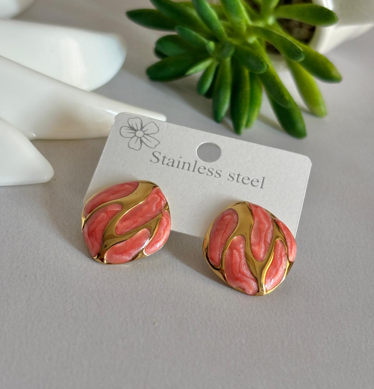 Women Enamel Elegant Earring - Nimé By Shop Trendys