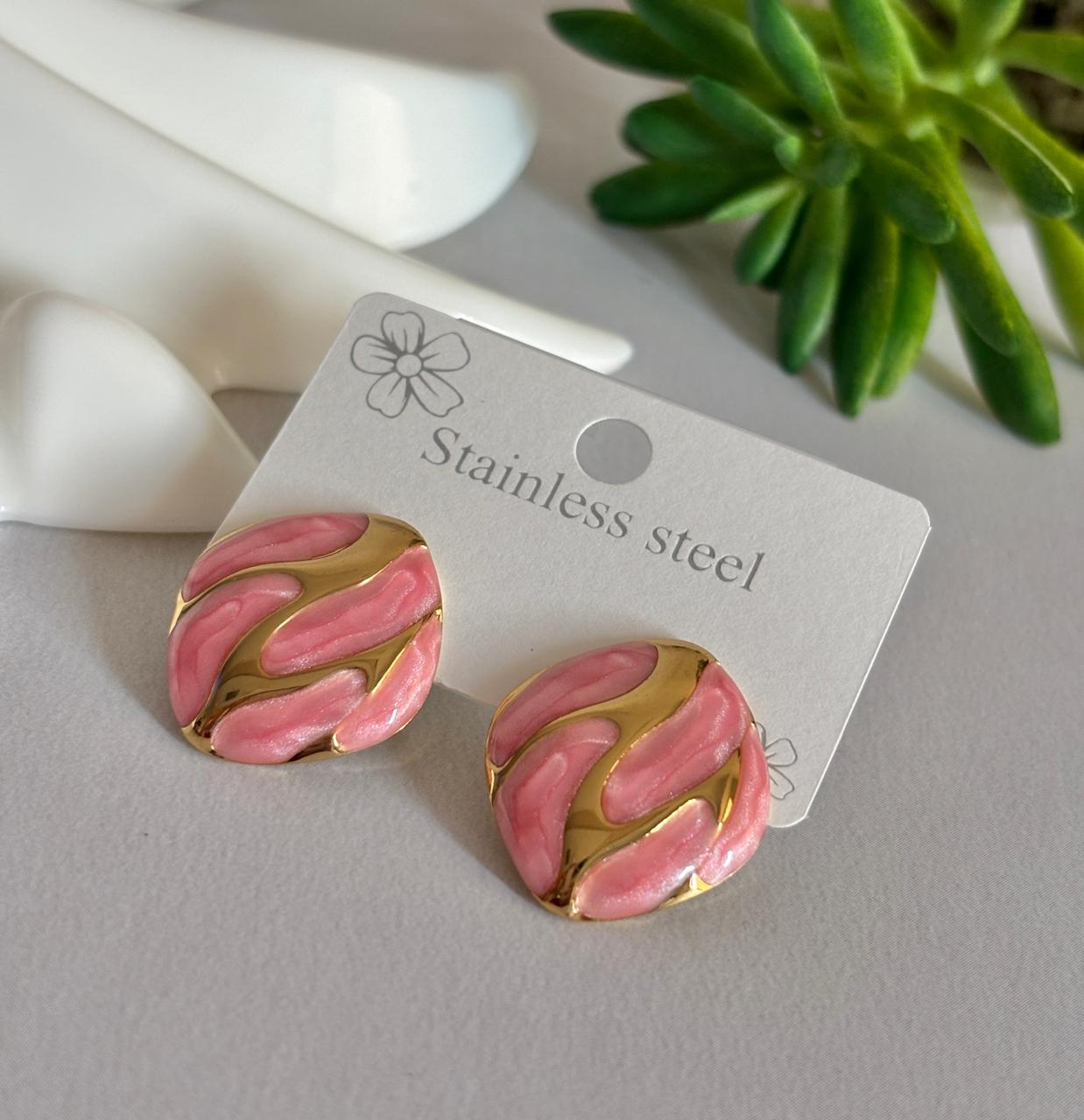 Women Enamel Elegant Earring - Nimé By Shop Trendys
