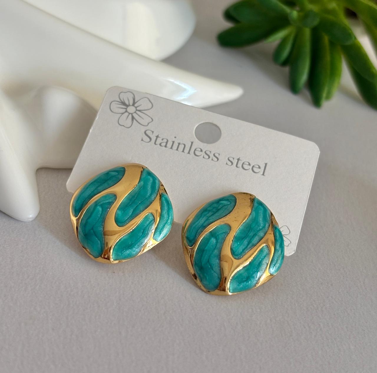 Women Enamel Elegant Earring - Nimé By Shop Trendys