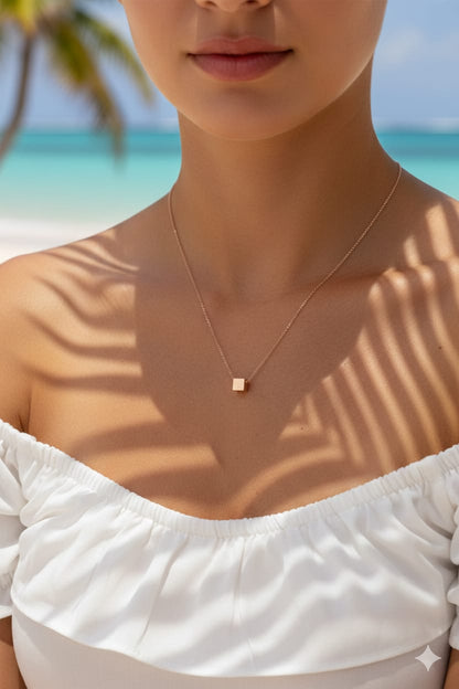 Minimal Square Chain Women Dainty Necklace - Nimé By Shop Trendys