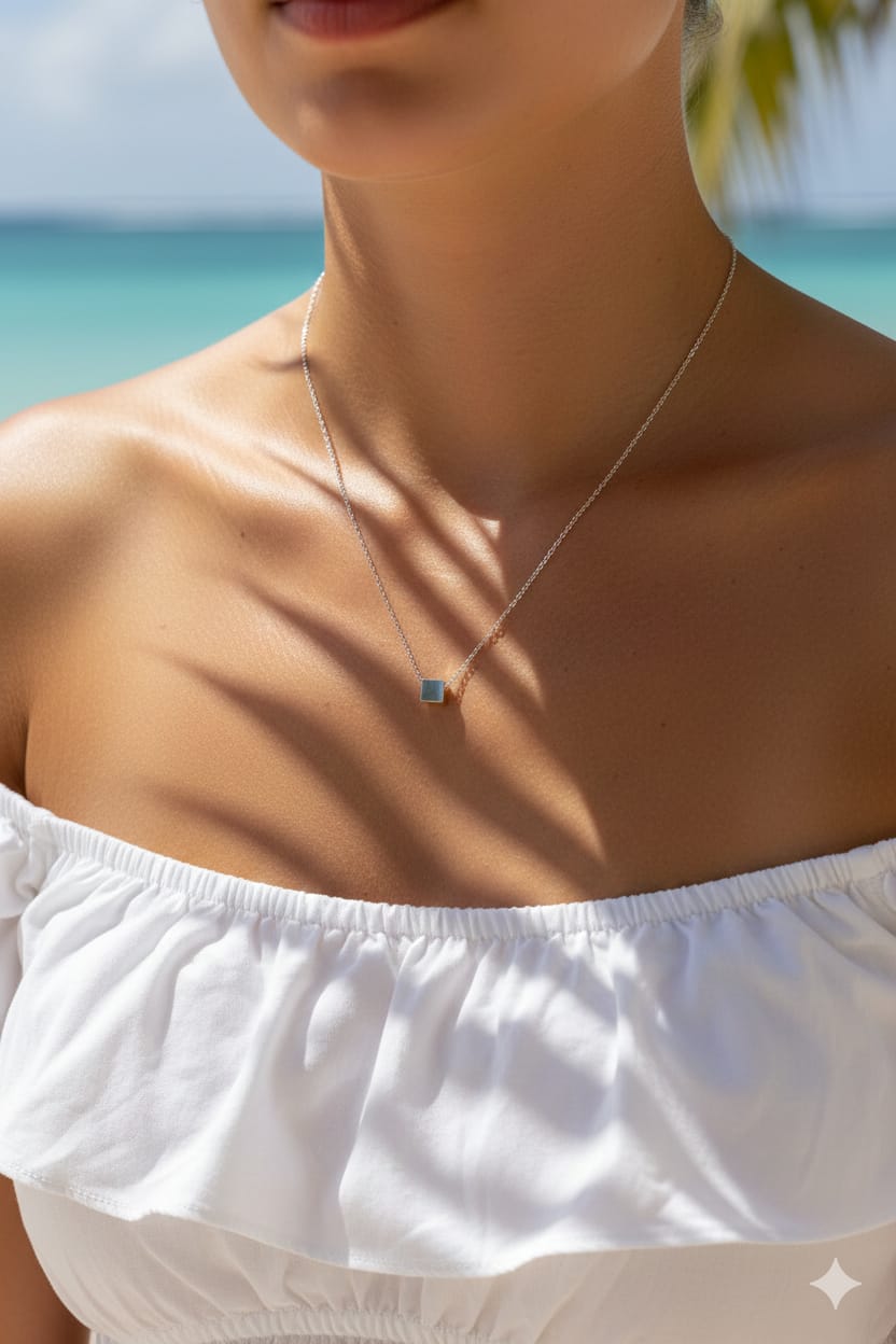Minimal Square Chain Women Dainty Necklace - Nimé By Shop Trendys
