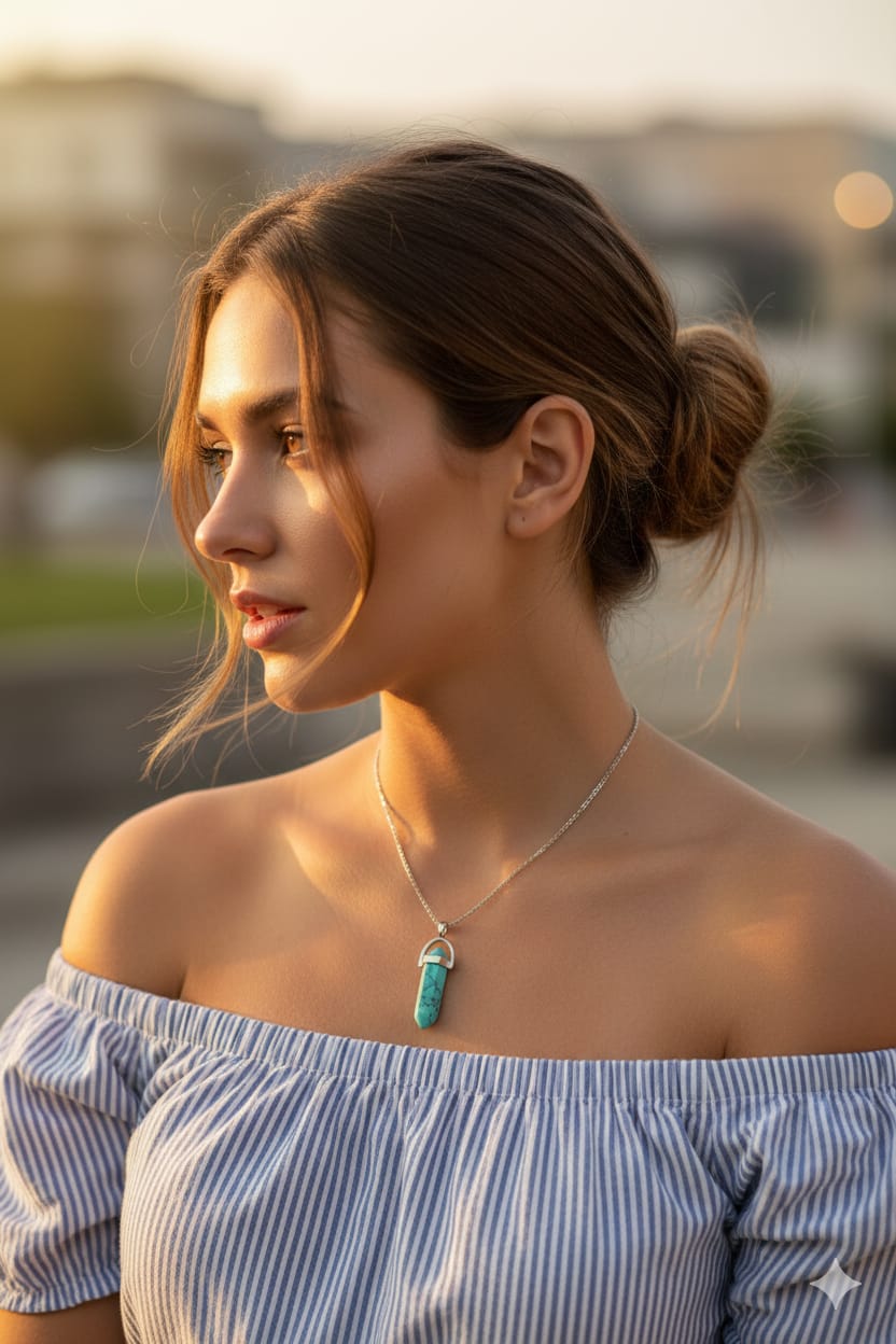 Crystal Stone Women Dainty Necklace - Nimé By Shop Trendys