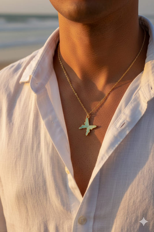 Men Elegant Butterfly Necklace - Nimé By Shop Trendys