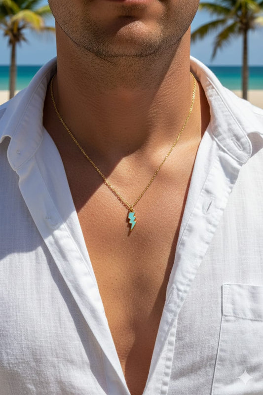 Men Lightening Necklace - Nimé By Shop Trendys