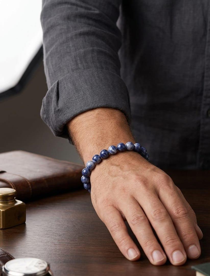Men Galaxy Purple Beads Bracelet - Nimé By Shop Trendys