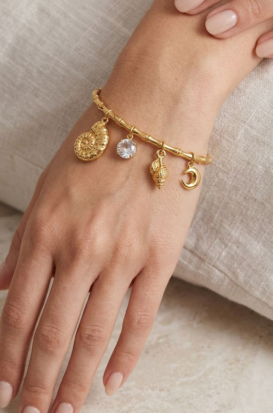 Women Golden Beach Style Pandora Bracelet Kada (Anti Tarnish) - Nimé By Shop Trendys