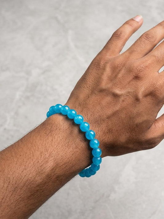 Men Galaxy Blue Beads Bracelet - Nimé By Shop Trendys