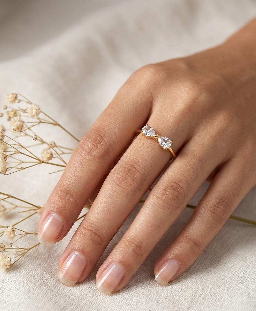 Women Bow Adjsuable Ring - Nimé By Shop Trendys