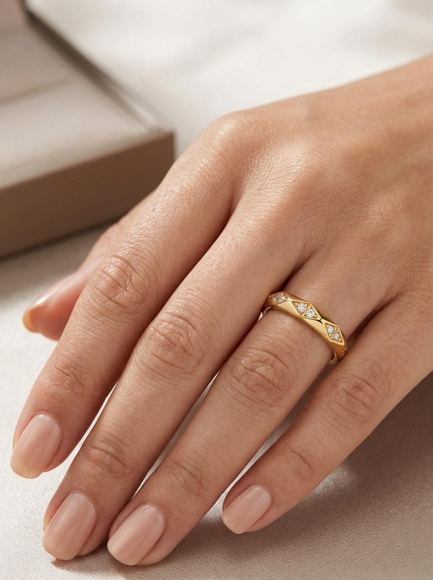 Women Statement Diamond Ring - Nimé By Shop Trendys