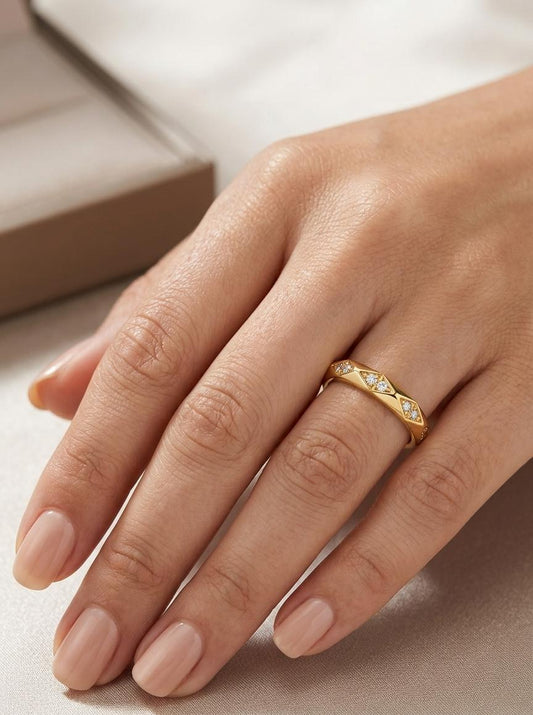 Women Statement Diamond Ring - Nimé By Shop Trendys