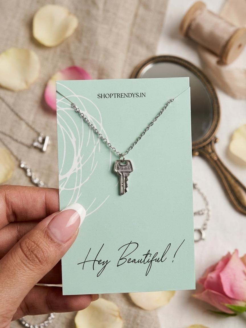Women Key Women Dainty Necklace - Nimé By Shop Trendys