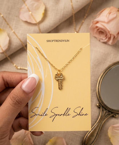 Women Key Women Dainty Necklace - Nimé By Shop Trendys