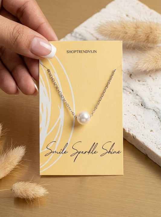 Pearl Chain Women Dainty Necklace - Nimé By Shop Trendys