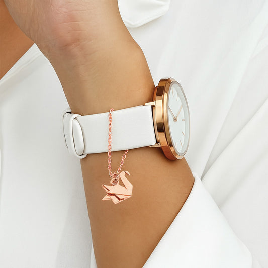 Origami Swan Watch Charm - Nimé By Shop Trendys