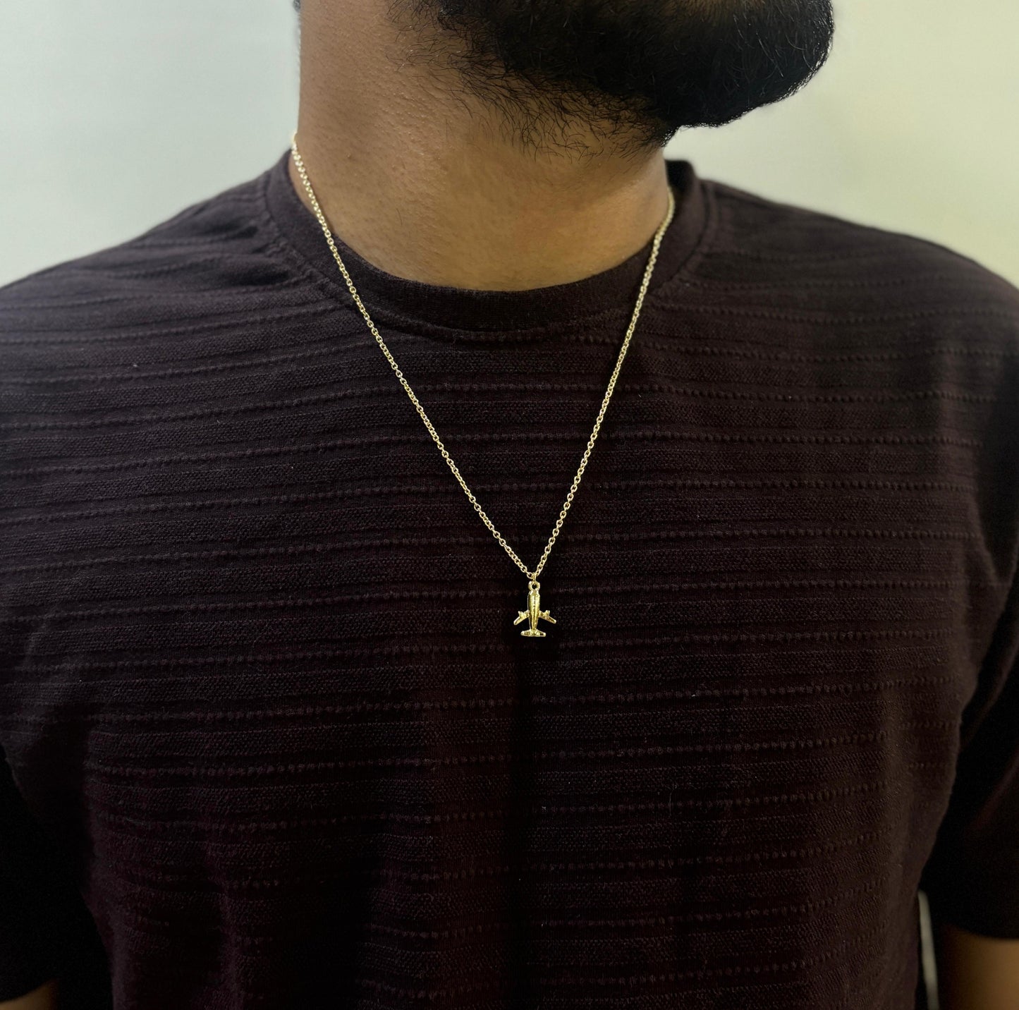 Men Aeroplane Chain Necklace - Nimé By Shop Trendys