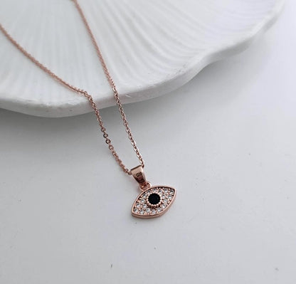 Silver Guardian Evil Eye Women Necklace (Anti Tarnish) - Nimé By Shop Trendys