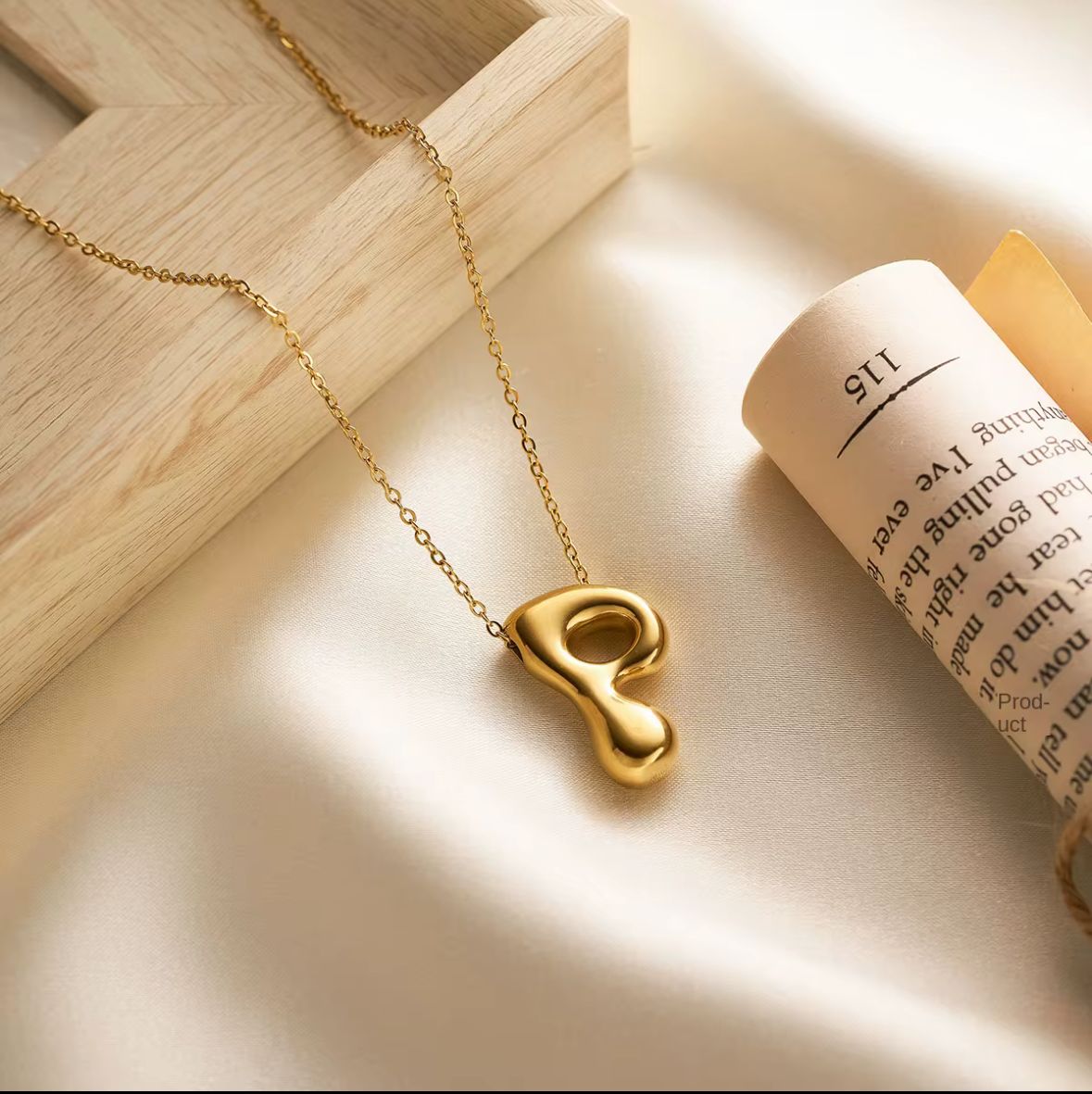Balloon Initial Alphabet Necklace (Anti Tarnish) - Nimé By Shop Trendys