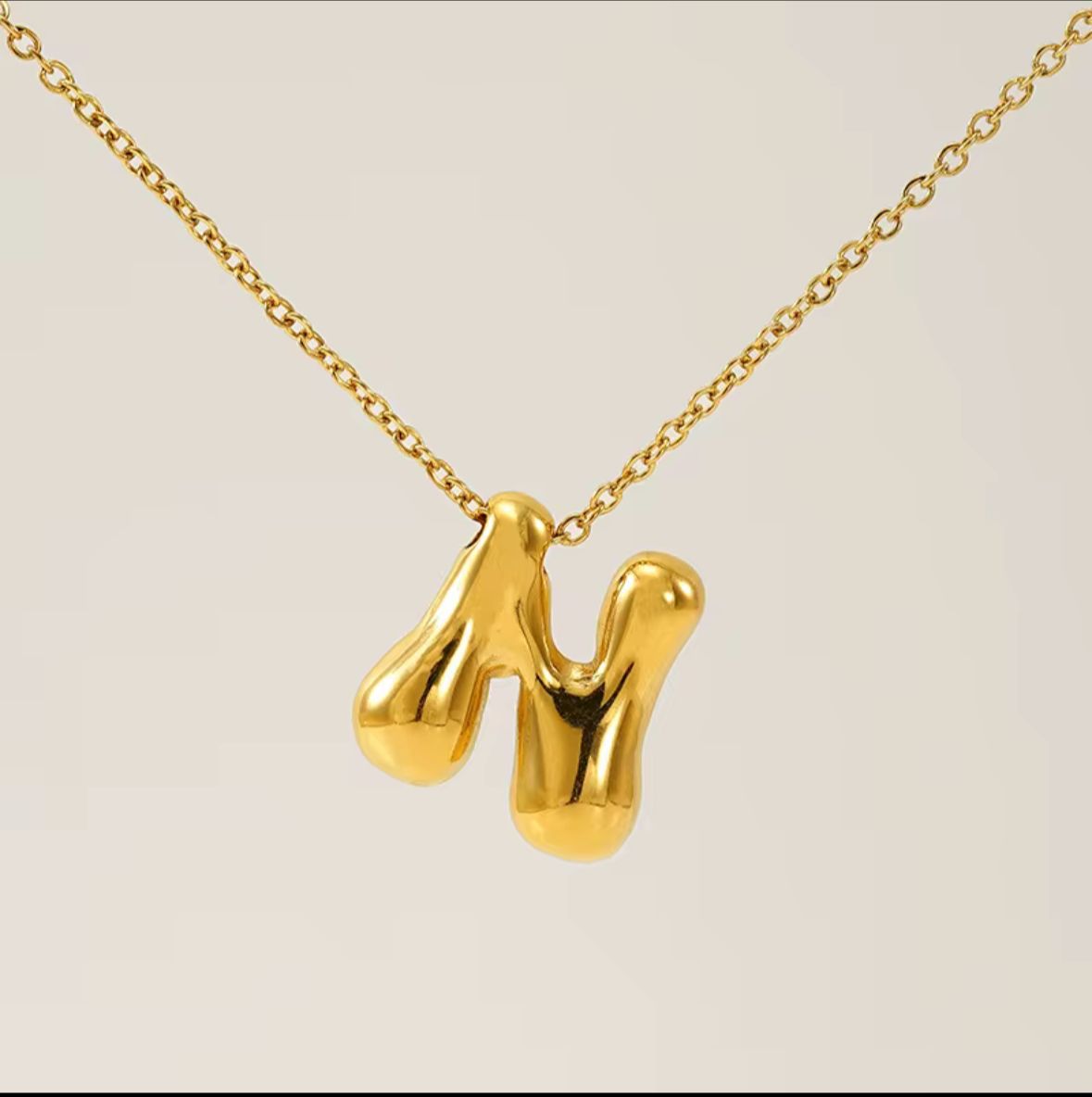 Balloon Initial Alphabet Necklace (Anti Tarnish) - Nimé By Shop Trendys