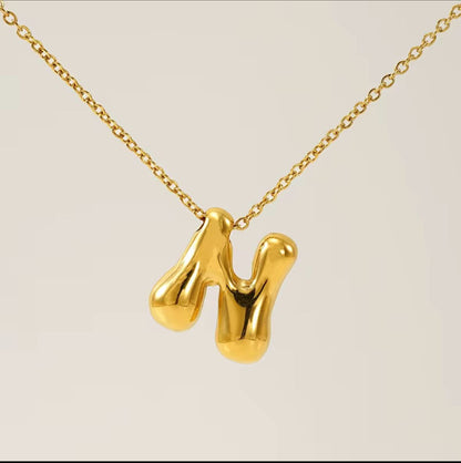 Balloon Initial Alphabet Necklace (Anti Tarnish) - Nimé By Shop Trendys
