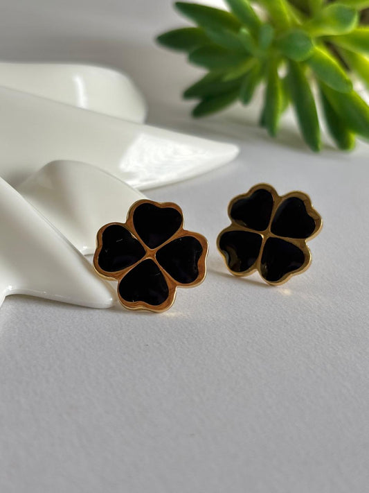 Women Enamel Clover Earring - Nimé By Shop Trendys