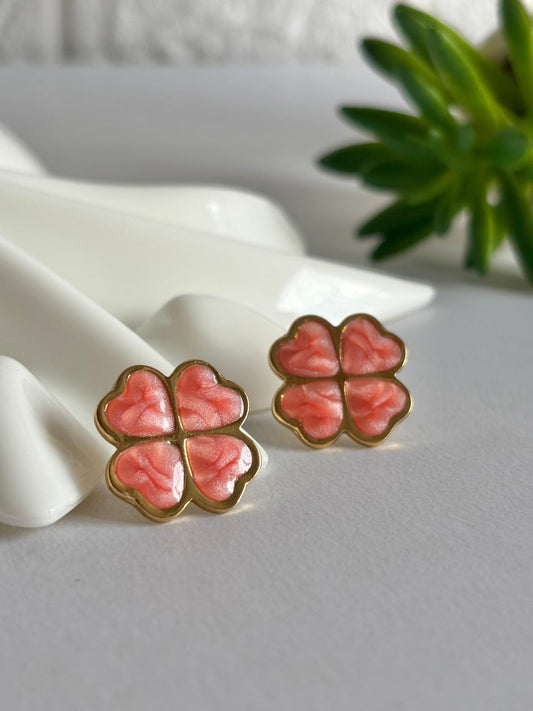 Women Enamel Clover Earring - Nimé By Shop Trendys
